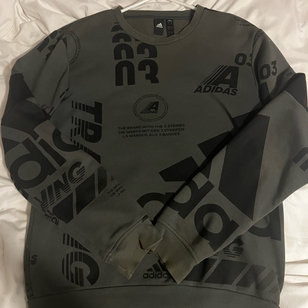 Adidas Graphic Sweatshirt in Grey